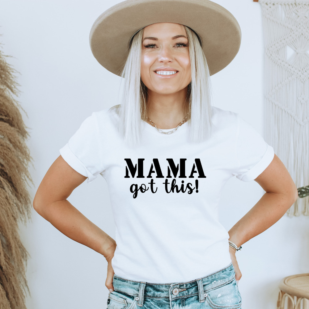Mother's Day Gift Tee, Graphic Shirt, Mama got this, Softstyle Gildan Women